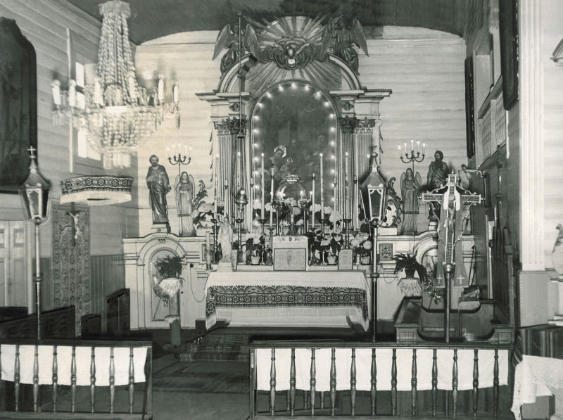 Prezbiterium, około 1960 roku
